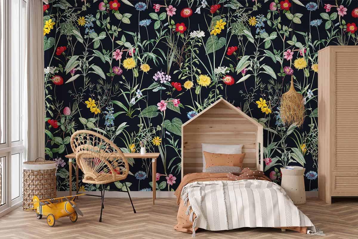 Fotobehang op maat - Zomer bloemen en planten - Multi color - Johnnywallpaper