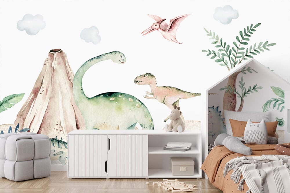Dino avontuur voor kinderkamer