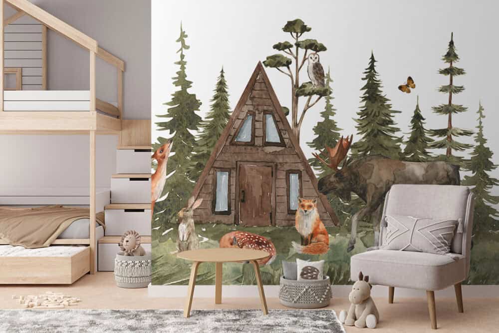 Magisch sprookjesbos kinderkamer decoratie