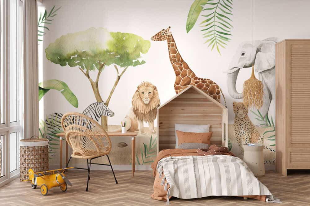 Op safari in Afrika fotobehang