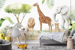 Safari in Afrika dierenbehang