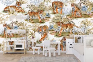 Tijger in de jungle kinderkamer