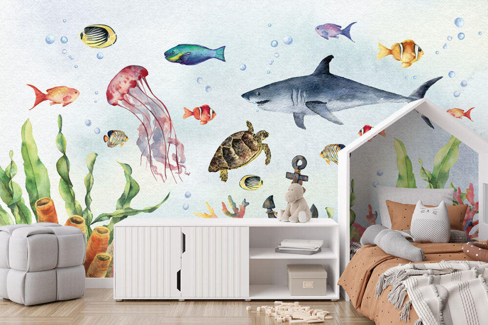 Leven onder water kinderkamerbehang