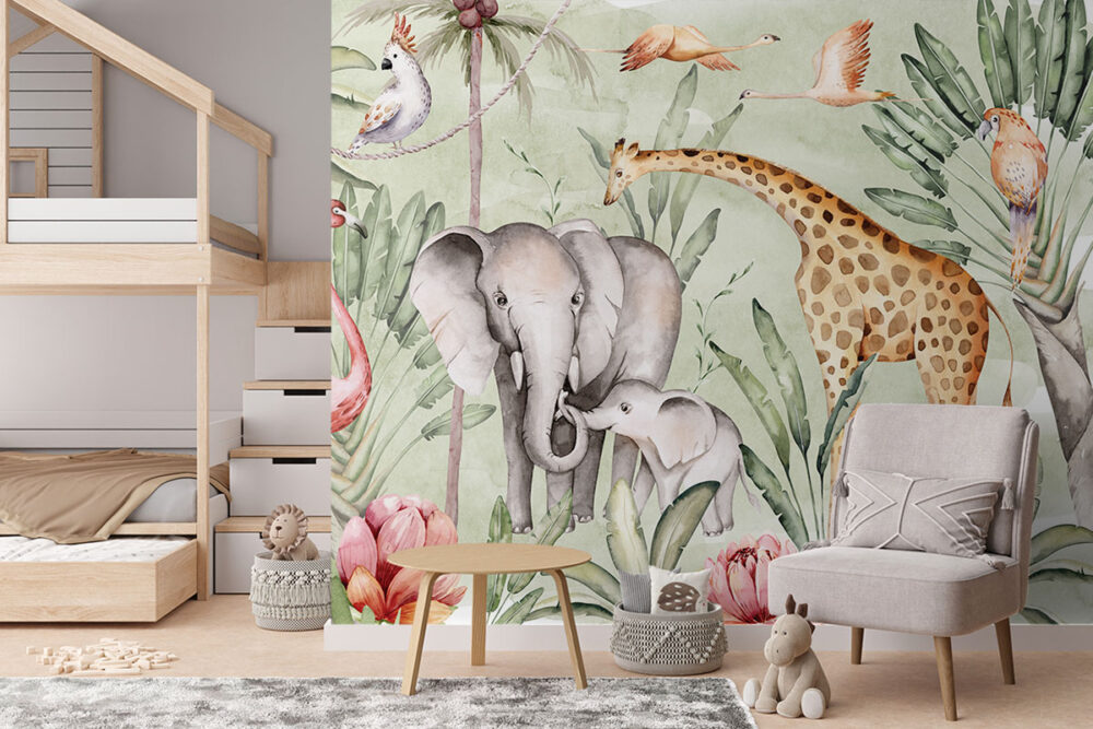 De grote dierenwereld kinderkamer