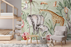 De grote dierenwereld kinderkamer