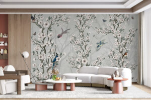 Chinoiserie ontwerp met zachte kleuren