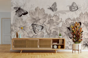 Natuurmotief in warme sepiatinten