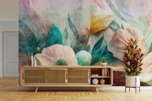 Aquarel bloemenpatroon