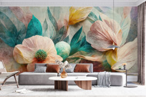 Fris bloemenontwerp met zachte kleuren