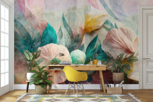 Zachte bloemprint met lichte uitstraling