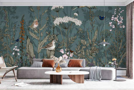 Vlinders en bloemenweide