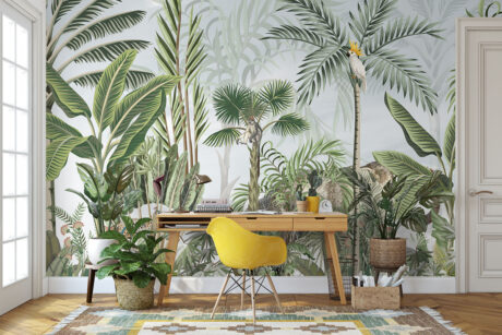 Exotische vogelillustratie