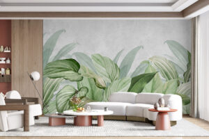 Botanisch dessin met serene sfeer