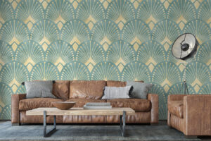 Behang met art deco flair