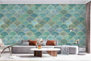 Art deco behang met elegante structuur