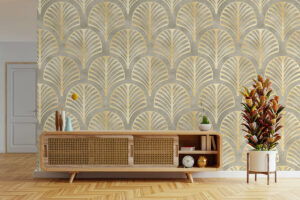 Grijze tropische achtergrond