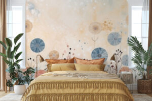 Luchtige pastelkleur print