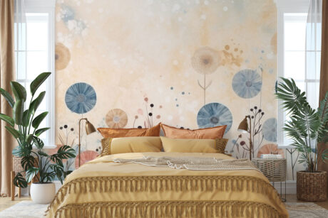 Luchtige pastelkleur print