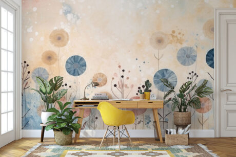 Zachte roze en blauwe tinten