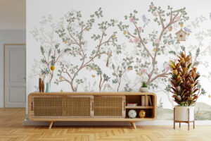 Oosters rozenmotief met verfijnde lijnen