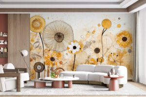 Zonnige bloemillustratie