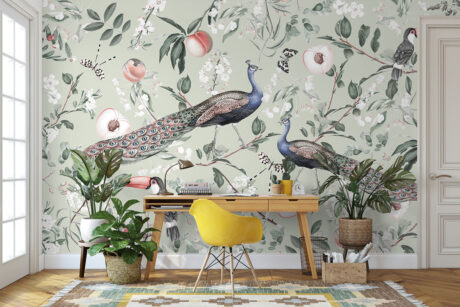 Saliegroene achtergrond