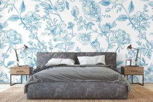 Fijne lijntekening bloemen