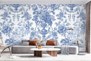 Bloemencompositie met verfijnde lijnen