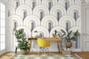 Geometrisch patroon met gouden details