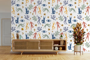 Kunstzinnig ontwerp met levendige kleuren