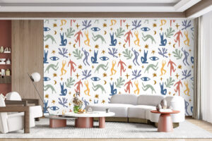 Levendige vormenprint