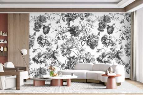 Pioenrozen en rozen ontwerp