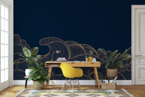 Diepblauwe achtergrond