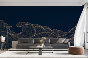 Luxe muurdecoratie met gouden details