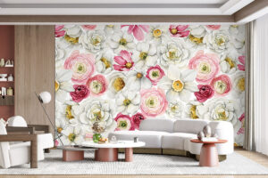 Behang met lentegevoel en frisse kleuren