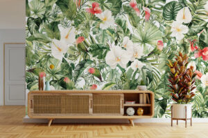 Kleurrijk tropisch ontwerp voor warme sfeer