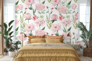 Zachte bloementekening voor rustige sfeer