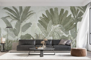 Groen bladerdek met diepte