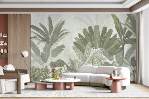 Bladerpatroon met tropische energie