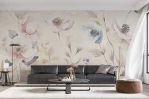 Zachte roze en blauwe tinten