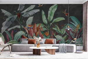 Kolibries en paradijsvogels print