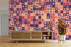 Paarse en roze pixelstructuur