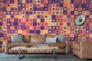 Kleurrijke vierkanten in moderne look