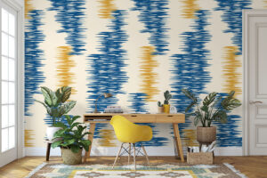 Modern Ikat motief in weefstijl