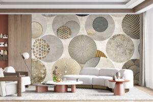 Eigentijds ontwerp met gelaagde vormen