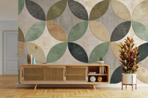 Karaktervol vintage design met geometrische vormen