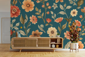 Bloemen in oranje en roze