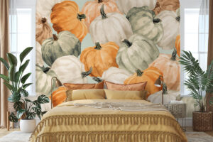 Rustieke herfststijl in lichte kleuren