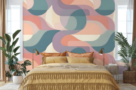 Pastel organische vormen