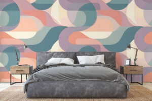 Kleurrijke golvende structuren